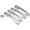 9 pcs couvercle de poignée de porte extérieure en plastique chromé pour Nissan Navara D40 2005-2015