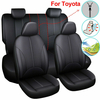 9 pièces housse de siège de voiture ensemble complet avant protecteur de coussin arrière en cuir PU universel