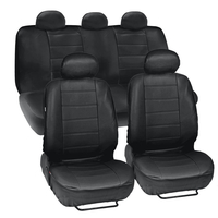 9 pièces PU cuir voiture SUV housse de siège avant arrière ensemble complet coussin protecteur 5 sièges