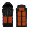 9 Zone gilet chauffant électrique à capuche USB chauffage hiver veste plus chaude manteaux vêtements Intelligent tempéra
