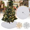 90 / 120cm arbre de noël jupe arbre jupe tapis sous larbre décorations de noël pour la maison flocon de neige 2020