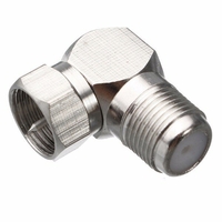 90 degrés angle droit de type f mâle à femelle type f coude adaptateur