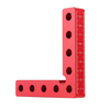 90 degrés de précision en alliage daluminium 100x100mm carré de serrage avec trou pouce et échelle de machiniste de