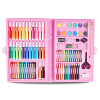 90 pièces peinture Art ensemble enfants peinture outil dessin Graffiti jouets aquarelle stylos huile Pastel enfants cade