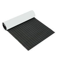 900mmx2400mmx5.5mm gris foncé et noir EVA mousse Faux teck feuille bateau Yacht synthétique teck platelage