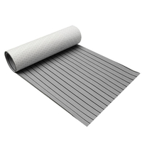 900x2300x6mm Mousse EVA Gris et Noir Marine Revêtement de Sol Faux Teck Bateau Feuille Platelage