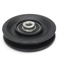 90mm Nylon Roulement Poulie Roue 3.5" Câble Gym Fitness Équipement Partie
