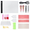 90pcs LED lumière pad kit Stand Holder kit doutils de peinture de broderie diamant bricolage