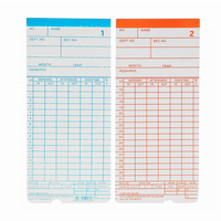 90Pcs Mensuel Horloge Cartes Paie Pour Employé Présence Bundy Minuteur Enregistreur