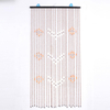 90x175cm fleurs rideaux de porte perlés rideaux en bois de moustiquaire aveugle