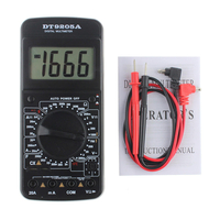 9205A Multimètre portable numérique AC / DC Tension de courant Résistance Capturbation Voltmètre Ammeter Multi Tester LC