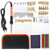 92pcs bois stylo à bille ensemble astuces pochoir fer à souder outils artisanat kit