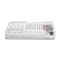 93 Grille Batterie Capacité Boîte de rangement pour testeur Boîte de rangement transparente