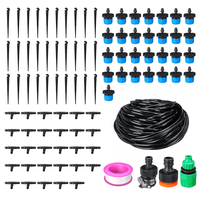 94pcs 25 mètres usine de bricolage arrosage automatique système darrosage goutte à goutte système darrosage tu