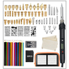 94Pcs LCD Outils de stylo à bois Kits de pochoir à souder Fer 60W Ensemble de fers à souder pyrogravure