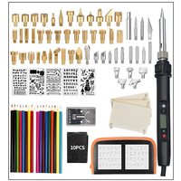 94Pcs LCD Outils de stylo à bois Kits de pochoir à souder Fer 60W Ensemble de fers à souder pyrogravure