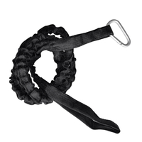 95cm-150cm 61.4 pouces canne à pêche en laisse et corde de sécurité pour laisse de vitesse pour sports nautiques bateau