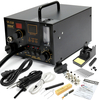 968A + 4 in1 220V Digital Air chaud Rework and Soldering Station SMD Extractor Fume Extractor