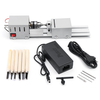 96W DC12-24V Mini Perles De Tour À Bois Scie Machine Set Travail Du Bois Perles DIY Perçage De Polissage Perceuse