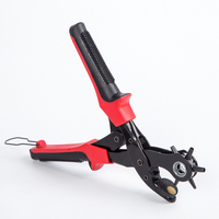 9inch Heavy Duty Leather Hole Punch Pinces à main Trous de ceinture Poinçons 6 Taille