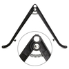 9inch plastique abs bipied support tactique pour sniper tir