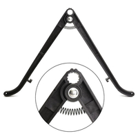 9inch plastique abs bipied support tactique pour sniper tir