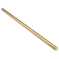 9mm Diamètre 300mm Longueur Bâton rond solide en laiton