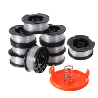9PCS 30ft Trimmer Line AF-100 Remplacement Capuchon de Bobine Ressort Pour Noir et Decker String Trimmers