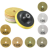 9pcs 4 pouces 50-3000 grit pads de polissage de diamants fixés avec l