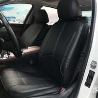 9pcs cuir pu noir voiture full Surround housse housse de coussin protecteur universel pour 5 sièges de voiture