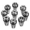 9pcs ER16 1.8 à 3.8 pouces printemps pince à pince pour outil de tour de fraisage CNC