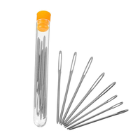 9Pcs Grosse aiguille pour les yeux Blunt 7cm Long Large Hole Sewing Knitting Tool Hand DIY Needlework