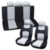 9PCS Housses de siège de voiture avant et arrière universelles Protecteur de coussin de housse de siège complet