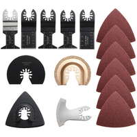 9pcs lames de scie avec 32pcs Sandpaper Oscillant Multitool