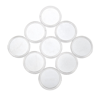 9pcs N35U aimant circulaire chauffé de lit 25 * 2mm avec colle haute température pour colle arrière pour imprimante 3D