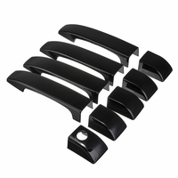 9pcs noir brillant garniture de couvercle de poignée de porte pour Land Rover Range Vogue L322 2002-2012