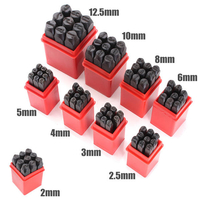 9PCS timbres numéros mis poinçon de l