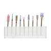 9pcs 3/32 pouce électrique forets à ongles cuticules propre manucure pédicure outils abrasifs kit