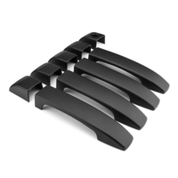 9 Pcs Matte Noir Porte Poignée Couvre Garniture Pour Land Rover Gamme Vogue L322 2002-12