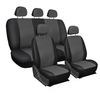 9pcs / set siège de voiture en cuir PU couvercle amovible seau avant complet ensemble protecteur de chaise universel
