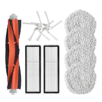 9 pièces Robot aspirateur remplacements pour Rêve W10 brosse à rouleau brosse latérale Fliter vadrouille chiffon + suppo