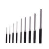 9 pièces set punch punch pièces rondes Roll Pin Punch Set Boulon Catch Roll Pin Trou Poinçon En Cuir Artisanat Outil