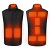 9 Places Chauffage Unisexe 3-Gears Vestes Chauffantes USB Électrique Thermique Vêtements Hiver Chaud Gilet En Plein Air