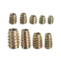 9 Taille M4 M5 M6 M8 M10 Vis à tête hexagonale dans linsert fileté pour bois de type E