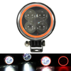 9V-30V 12V Ronde LED Hi / Lo Beam Work Light avec RGB Angel Halo Spot phare
