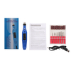 9V 500MA 6 têtes de meulage + 6 meules noir/bleu vitesse 20000 tr/min Mini ponceuse électrique stylo de meulage