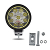 9V-85V 27W LED Phare de travail étanche Phare blanc / blanc bleu clair Lampe antibrouillard ronde Voiture Moto