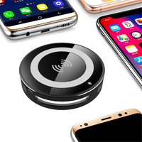 9V Qi standard sans fil LED rapide chargeur de bureau Pad pour iPhone 8 X Plus S8 S9 Note 8