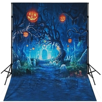 9x6ft 7x5ft 5x3ft F64171 Halloween citrouille lanterne fête thème photographie fond tissu Studio Photo toile de fond