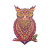 A3 / A4/A5 Puzzle en bois 3D motif hibou Colorful mystérieux charmant éducation précoce Puzzle Art jouets cadeaux pour e